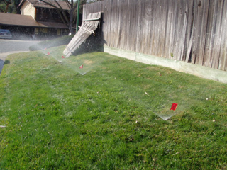 After sprinkler repair